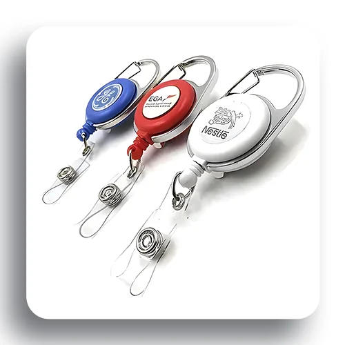 Custom Logo Carabiner pull-reel